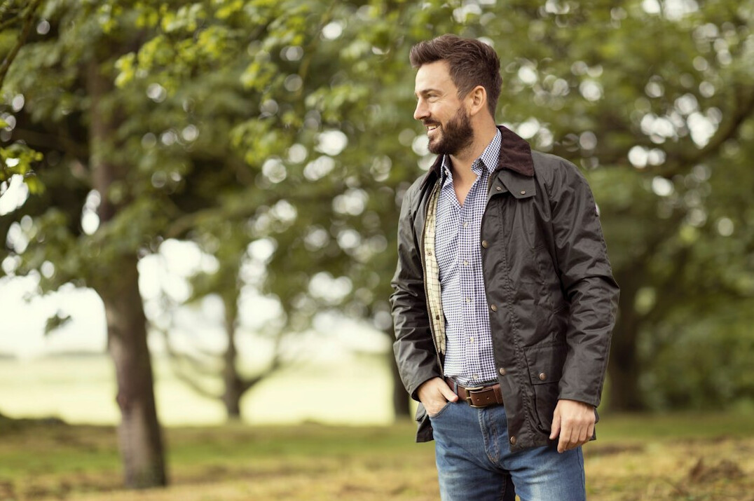 Man with short beard in casual jacket